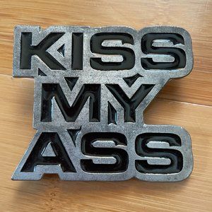 Kiss my A$$ belt buckle